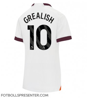 Manchester City Jack Grealish #10 Borta Matchtröja Dam 2023-24 Kortärmad